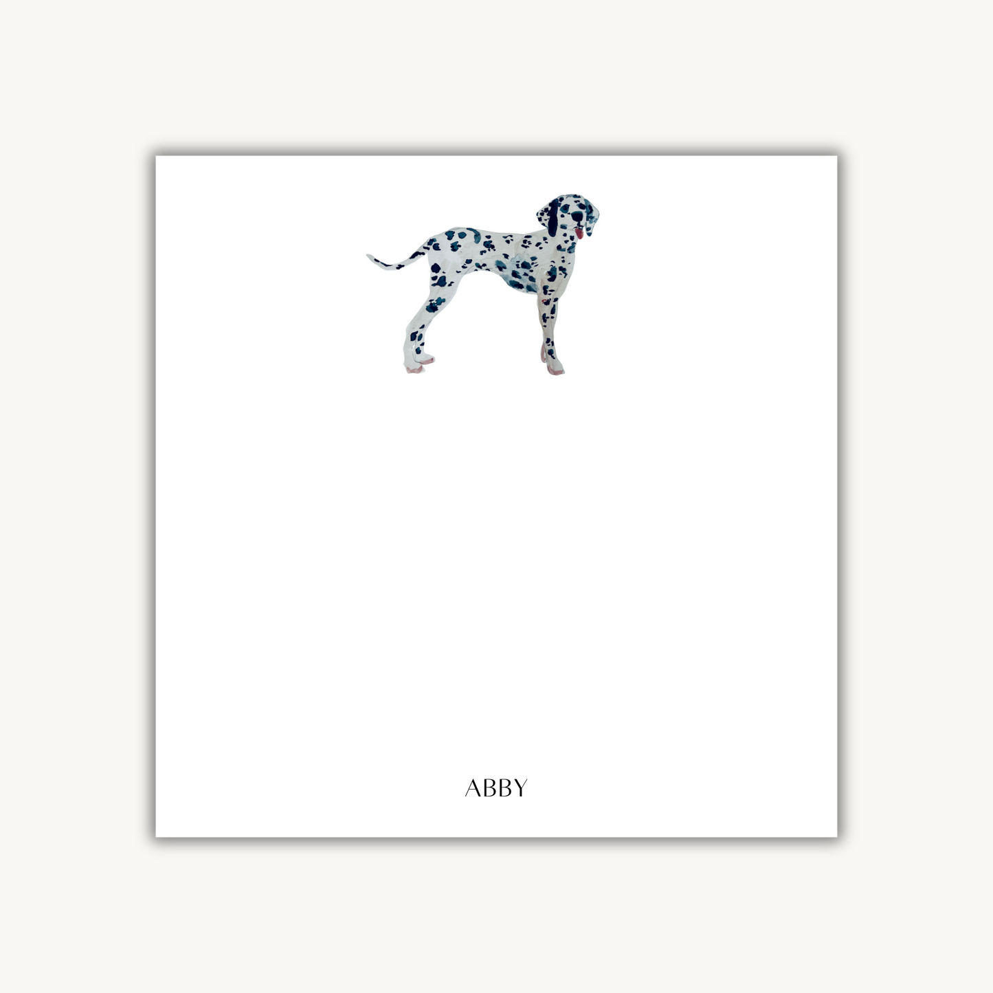 Dalmatian Puppy Square Notepad