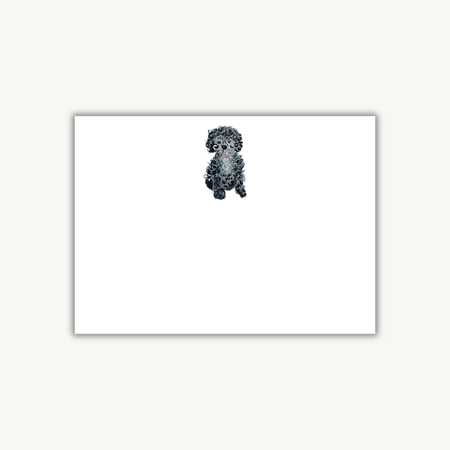 Poodle Puppy Stationery Set