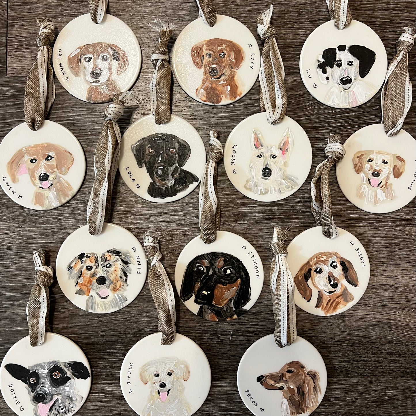 Custom Pet Portrait Ornament