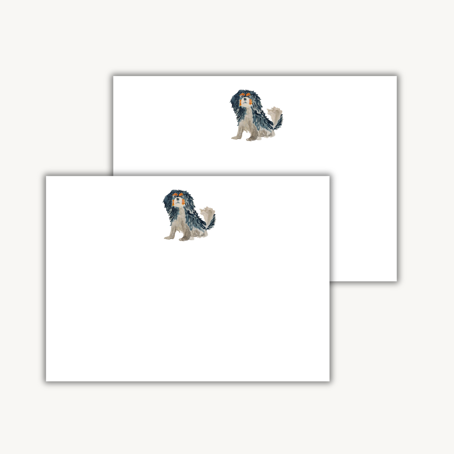 Cavalier King Charles Spaniel Puppy Stationery Set