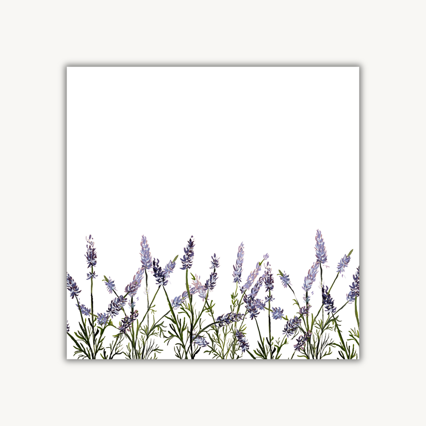 Lucky Lavender Square Notepad