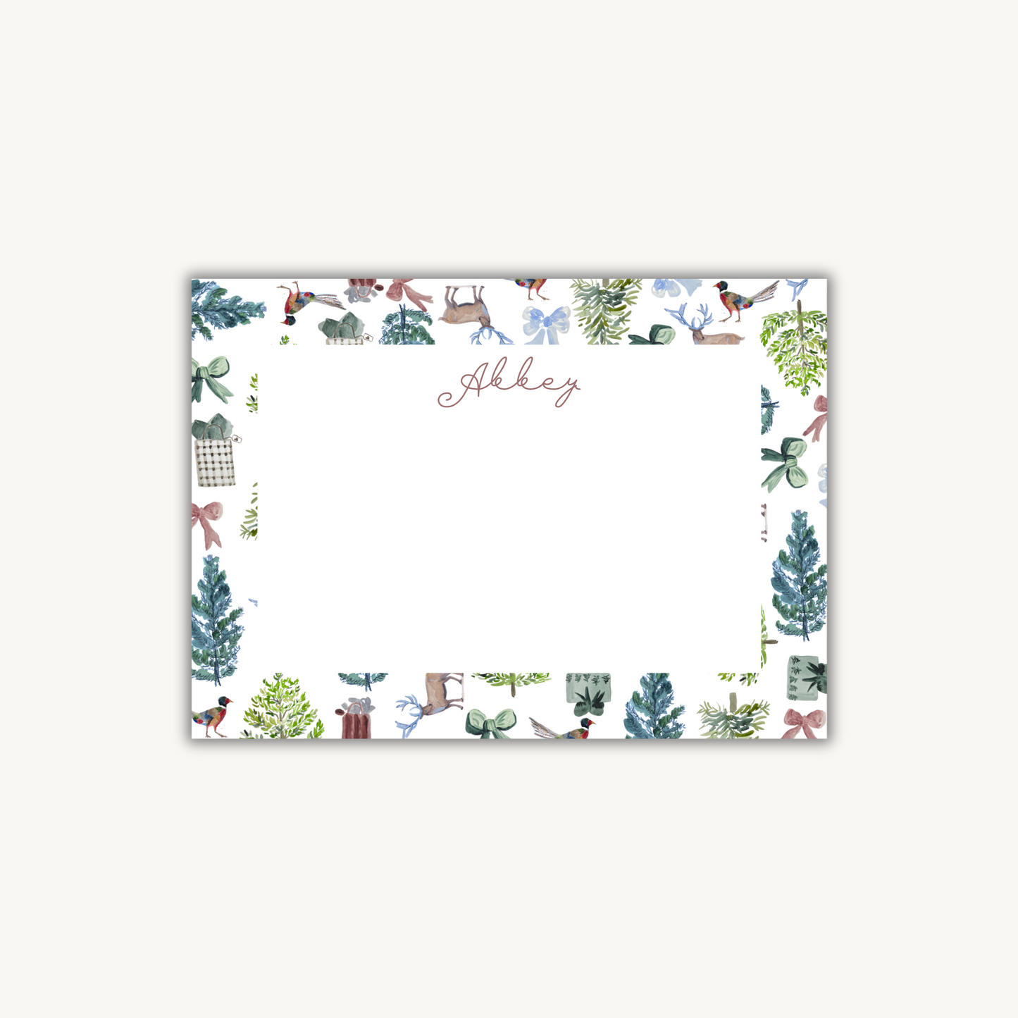 Holiday Forest Stationery Set