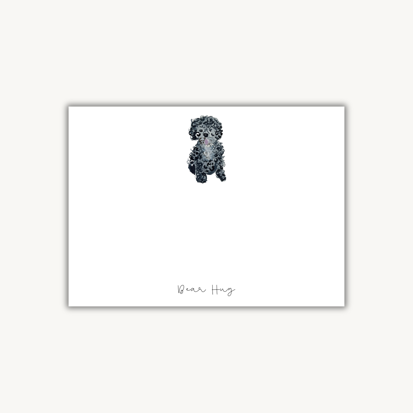 Poodle Puppy Stationery Set