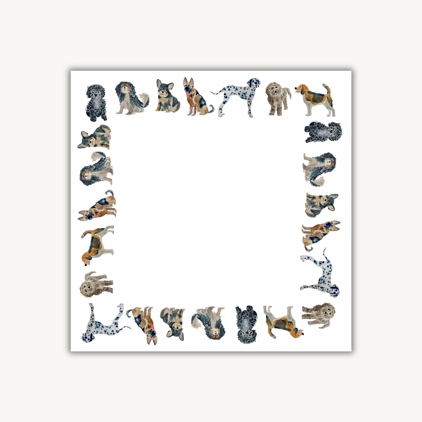 Puppy Love Square Notepad