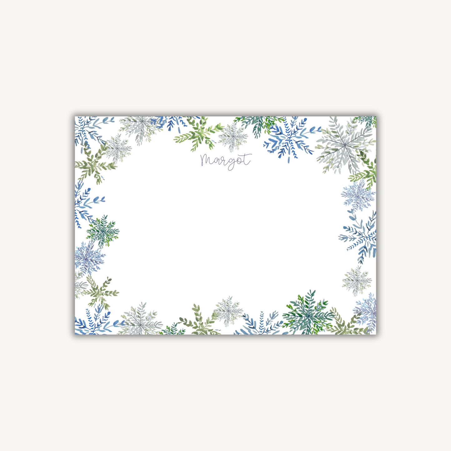 Snowflake Stationery Set