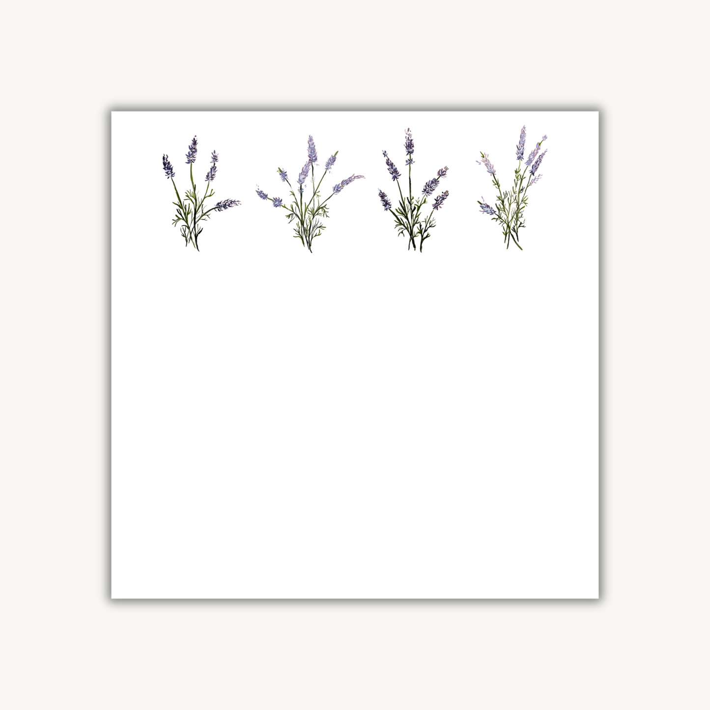 Lavender Sprigs Square Notepad