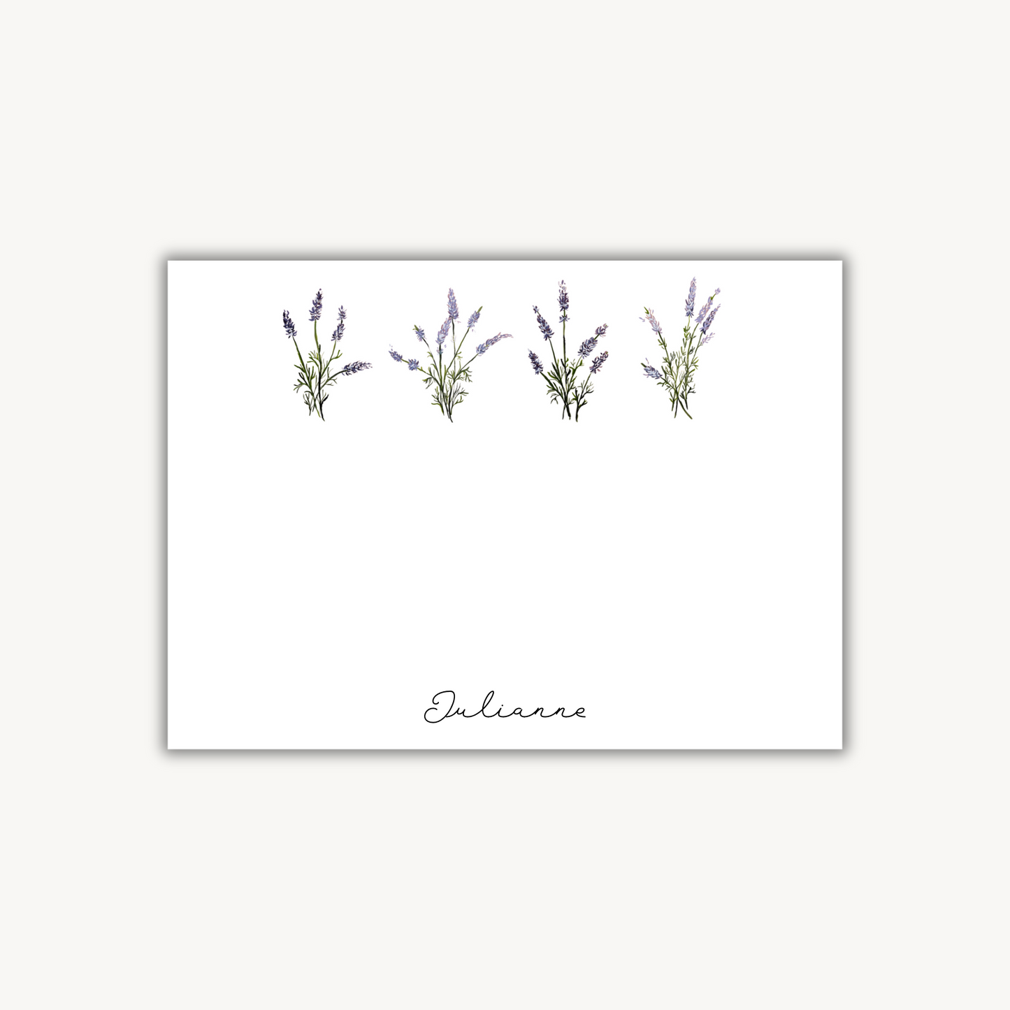 Lavender Sprigs Stationery Set