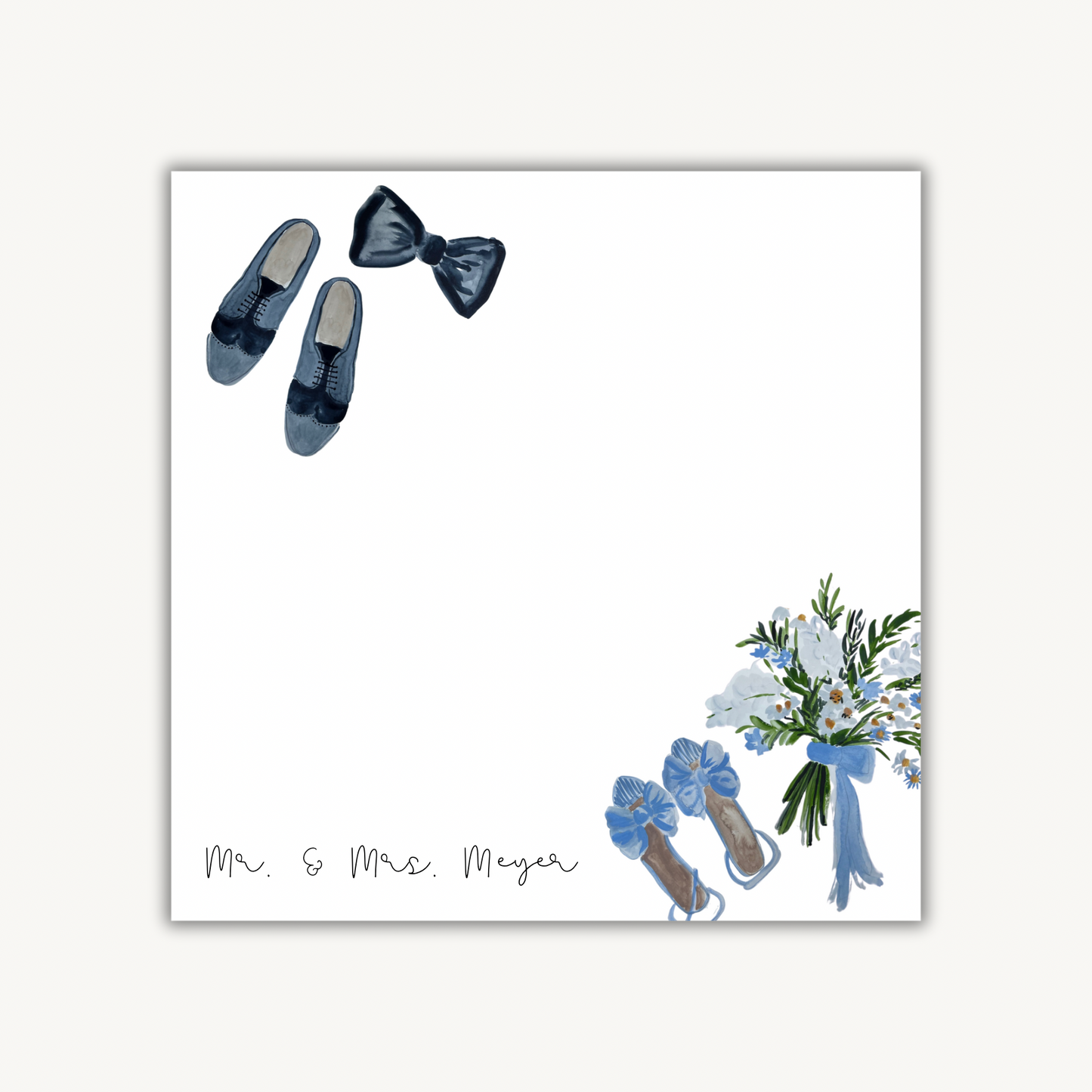 Dancing Shoes Square Notepad