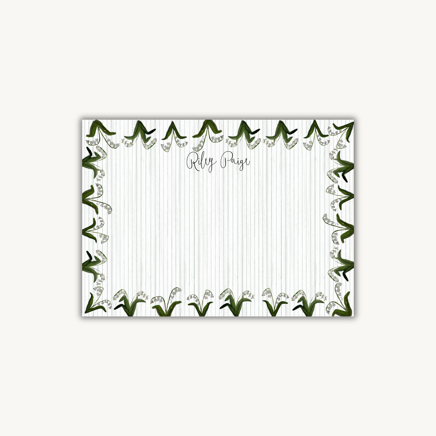 Lily of the Valley Border Stationery Set