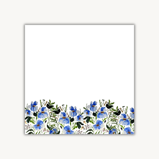 Cornflower Field Square Notepad