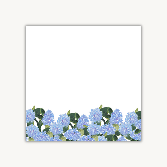 Hydrangea Square Notepad