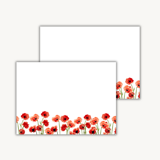 Poppies Stationery Set