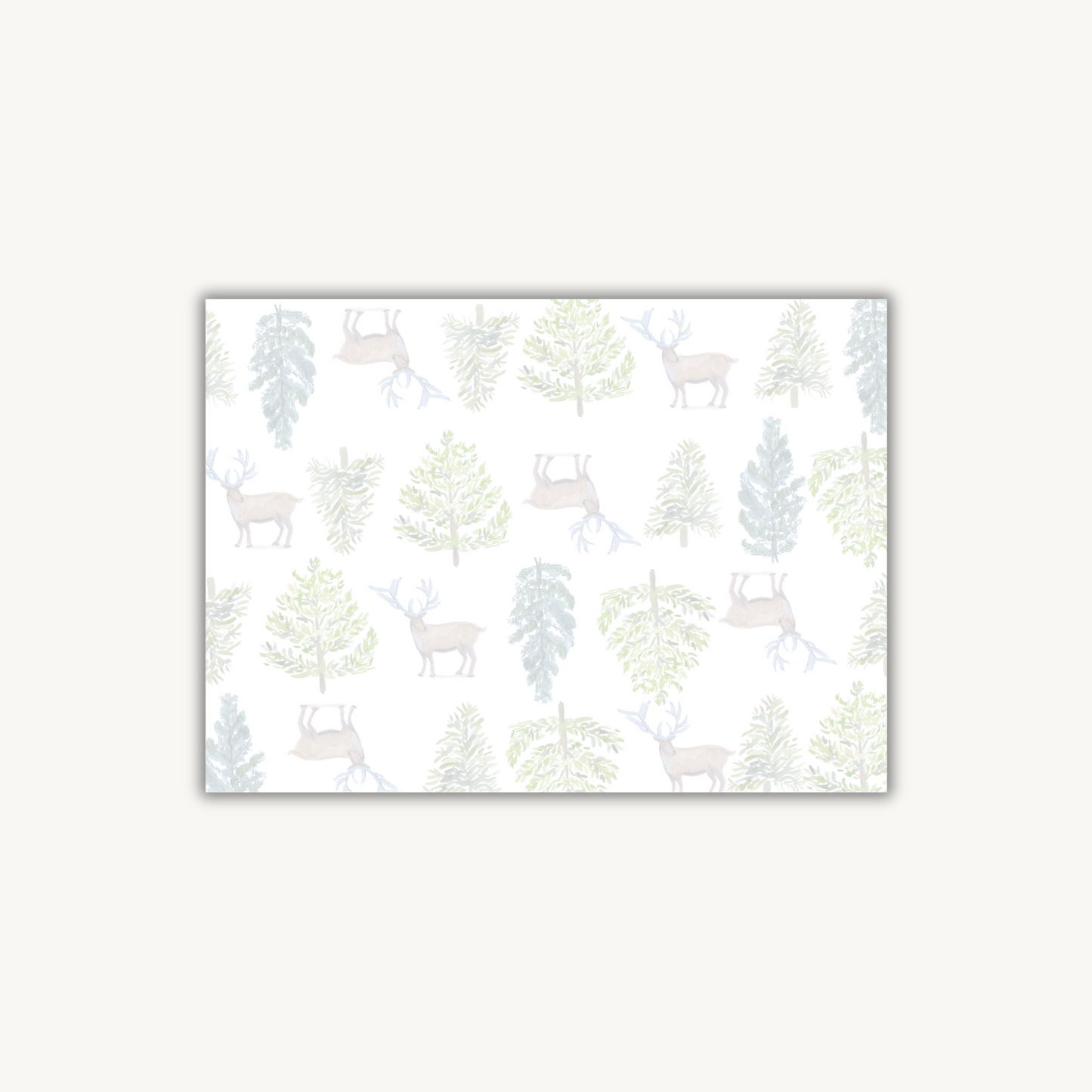 Deer Print Stationery Set