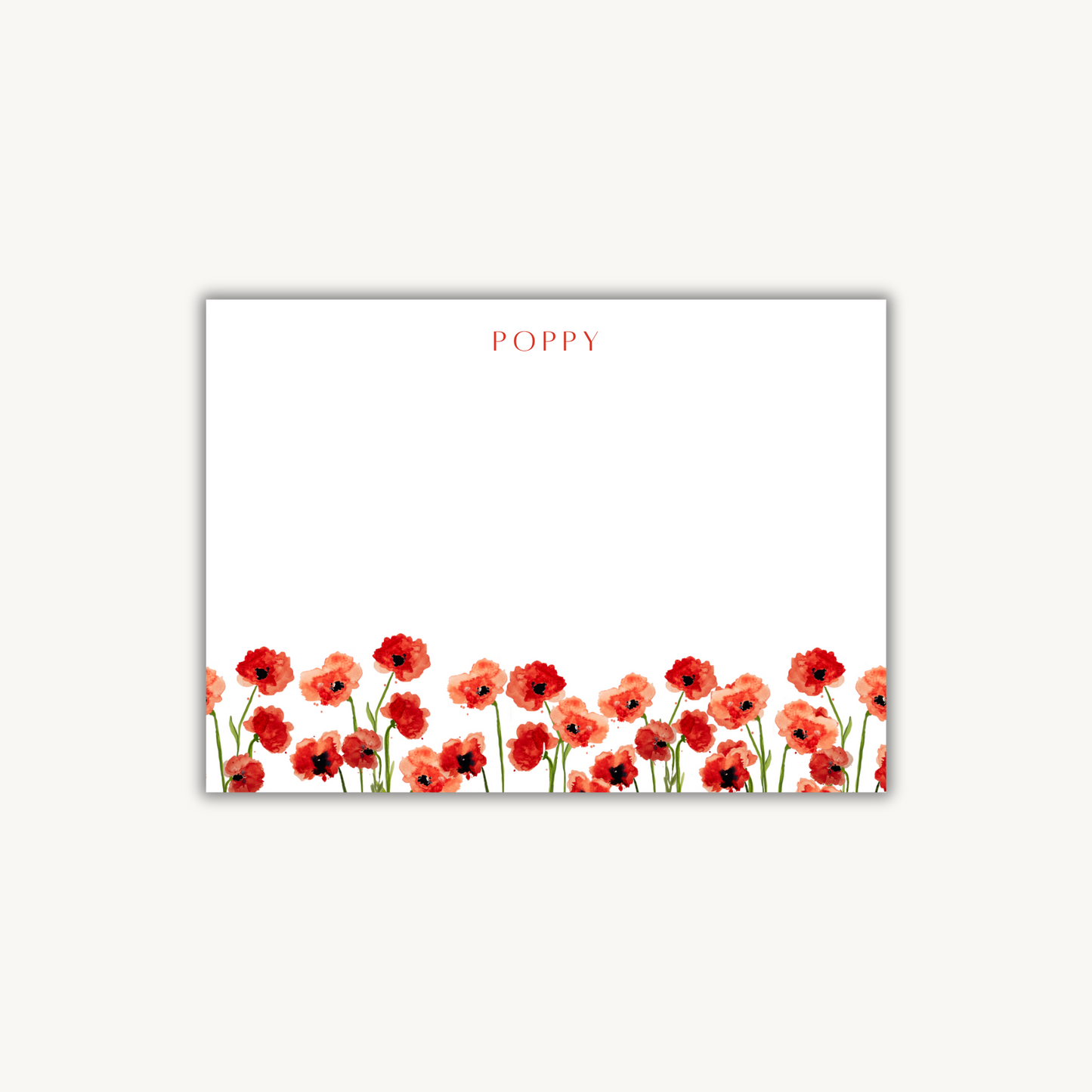 Poppies Stationery Set