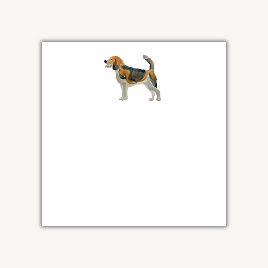 Beagle Puppy Square Notepad