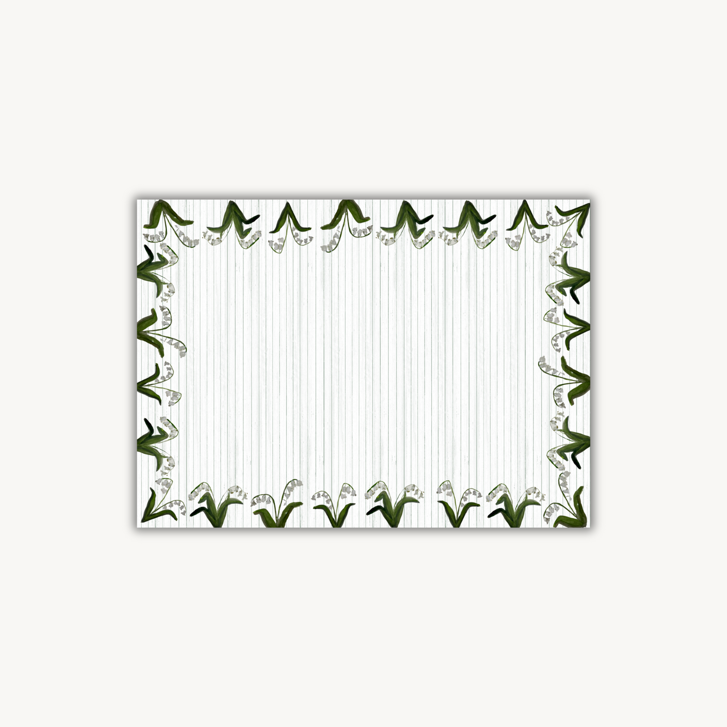 Lily of the Valley Border Stationery Set