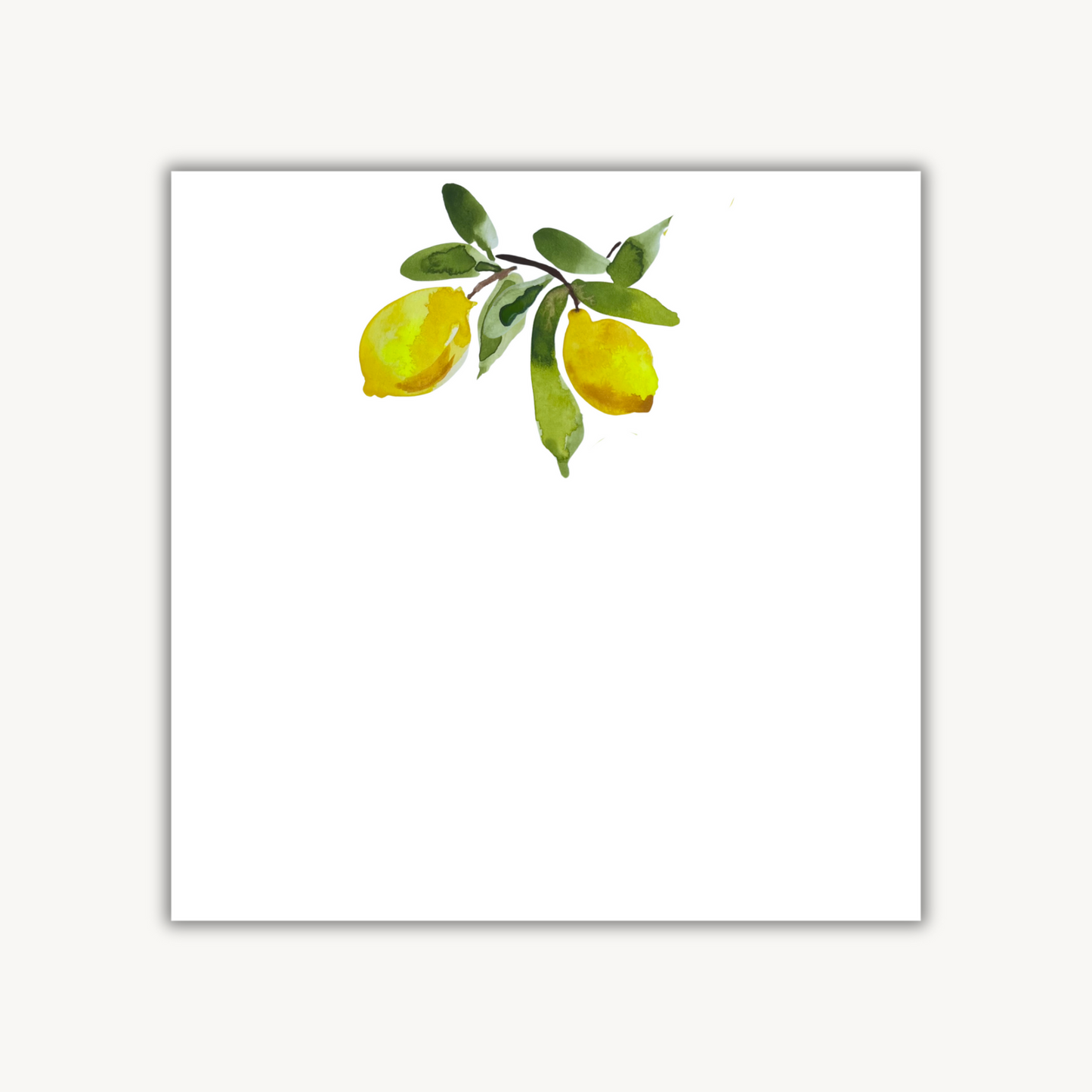 Lemon Cluster Square Notepad