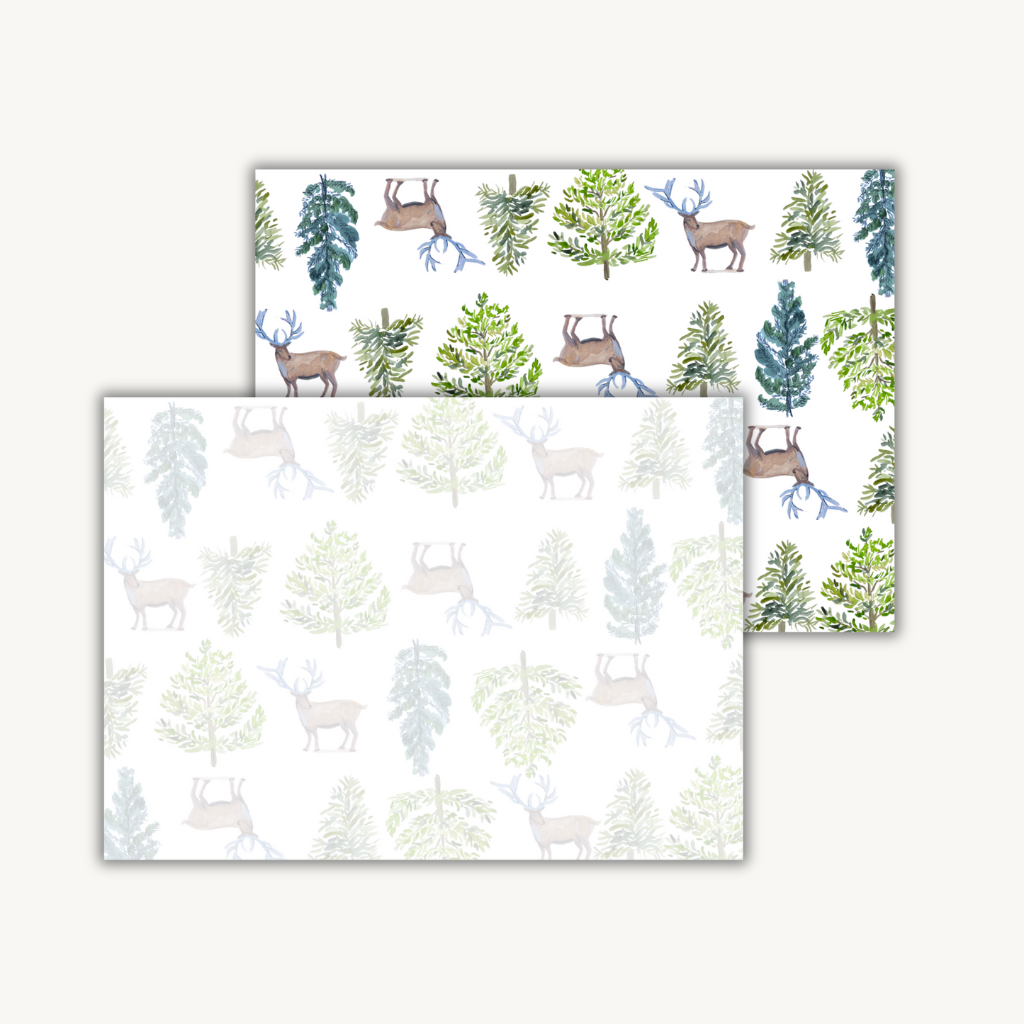 Deer Print Stationery Set