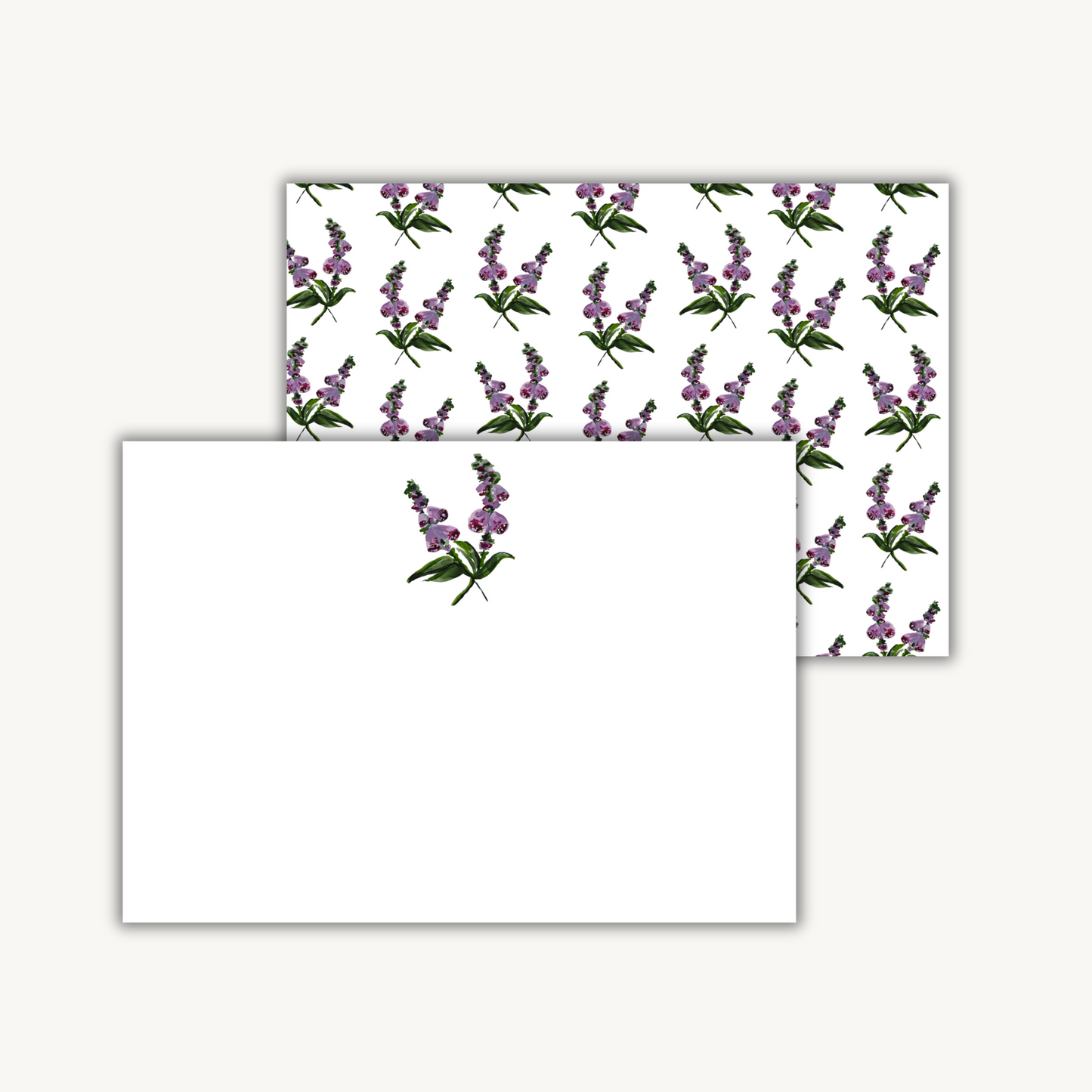 Foxglove Sprig Stationery Set