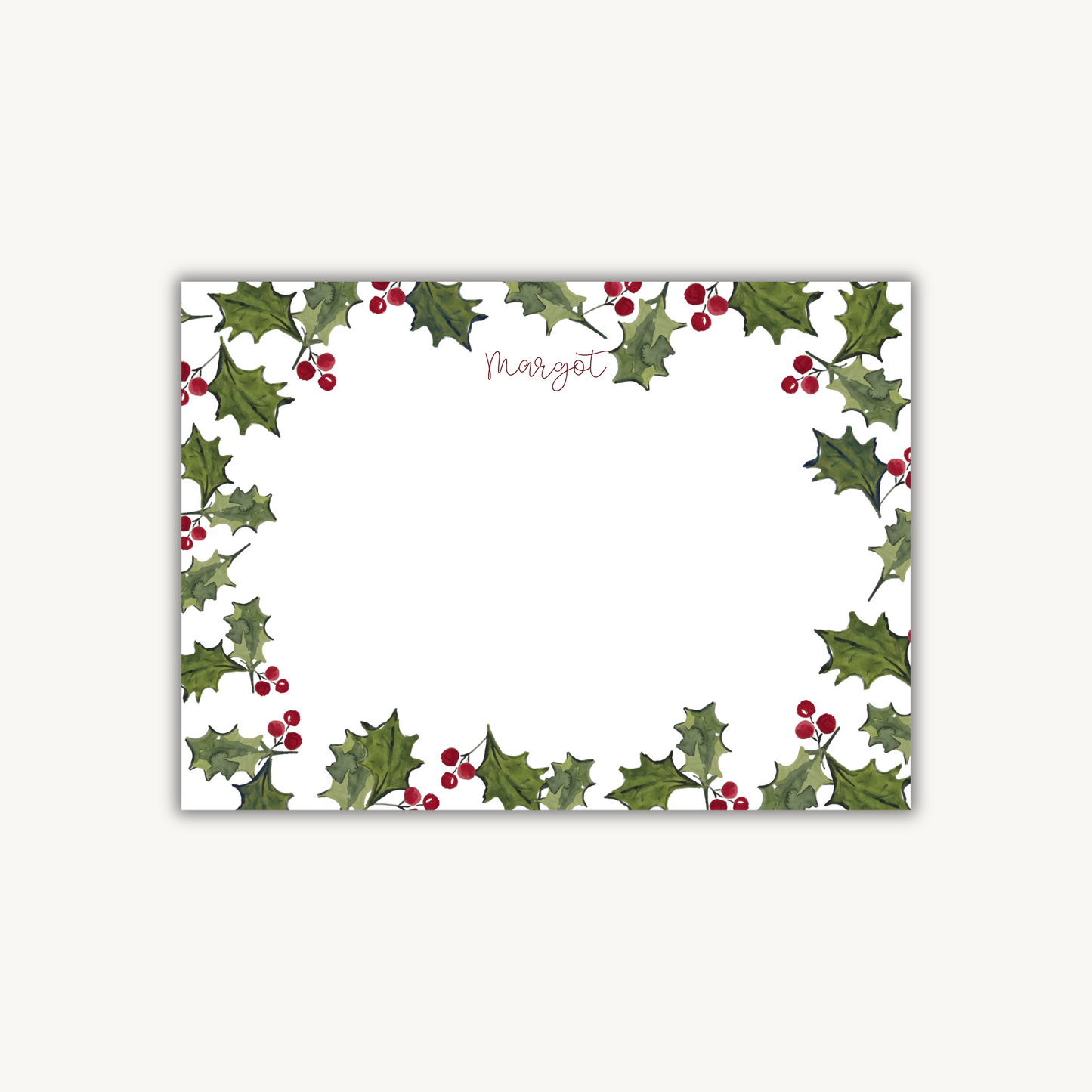 Holly Jolly Stationery Set