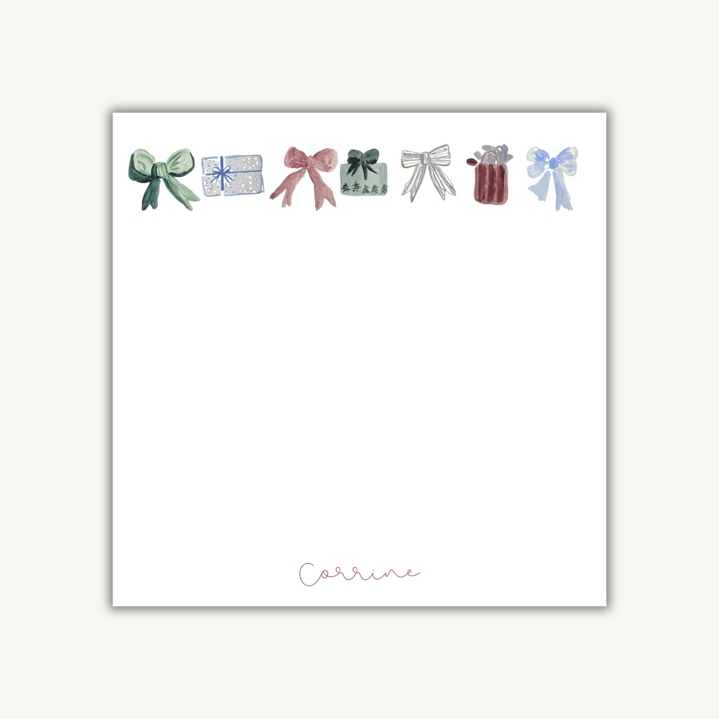 Gifts & Bows Square Notepad