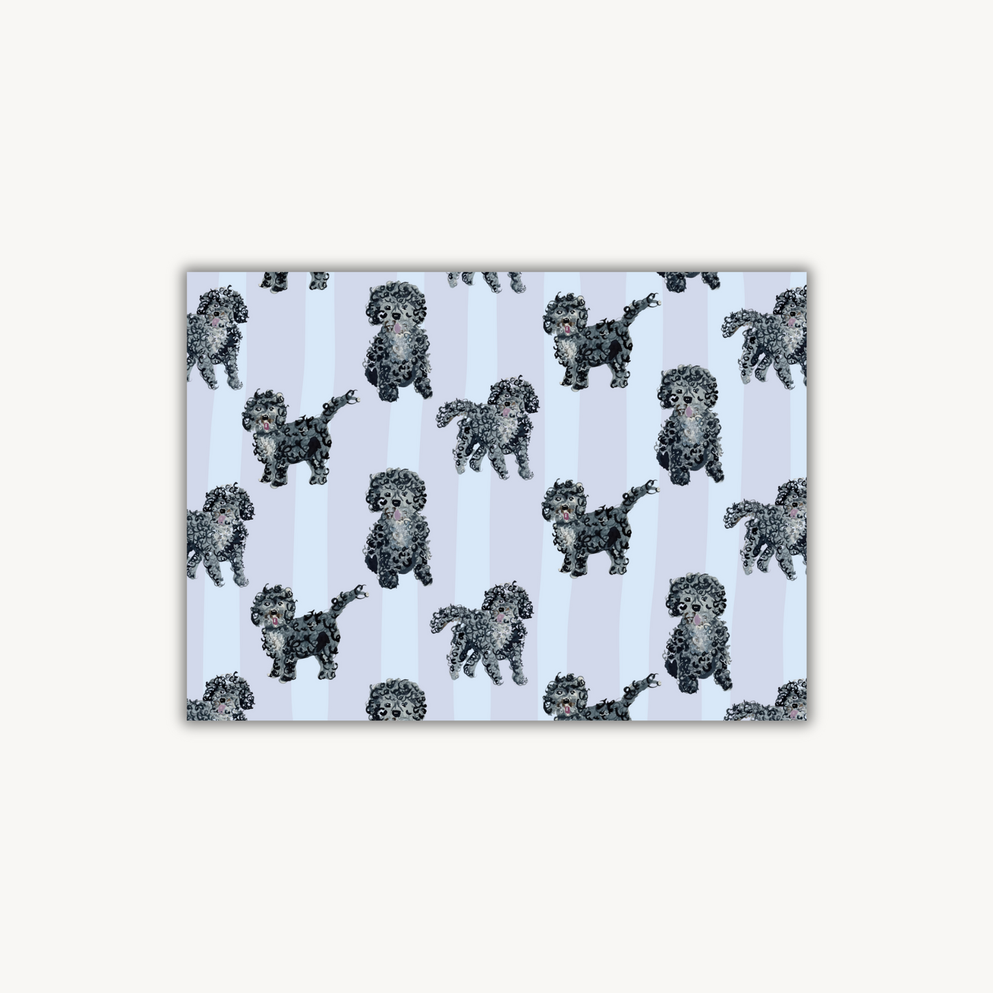 Bear Hug Poodle Stationery Set