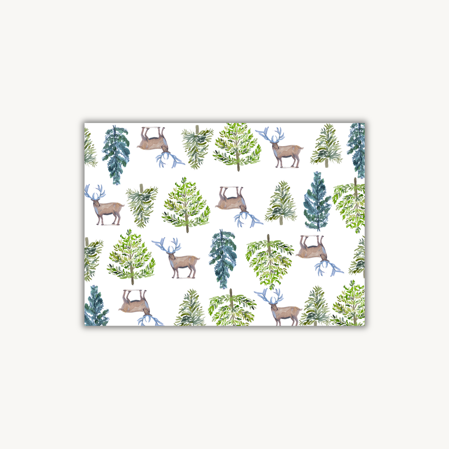 Deer Print Stationery Set