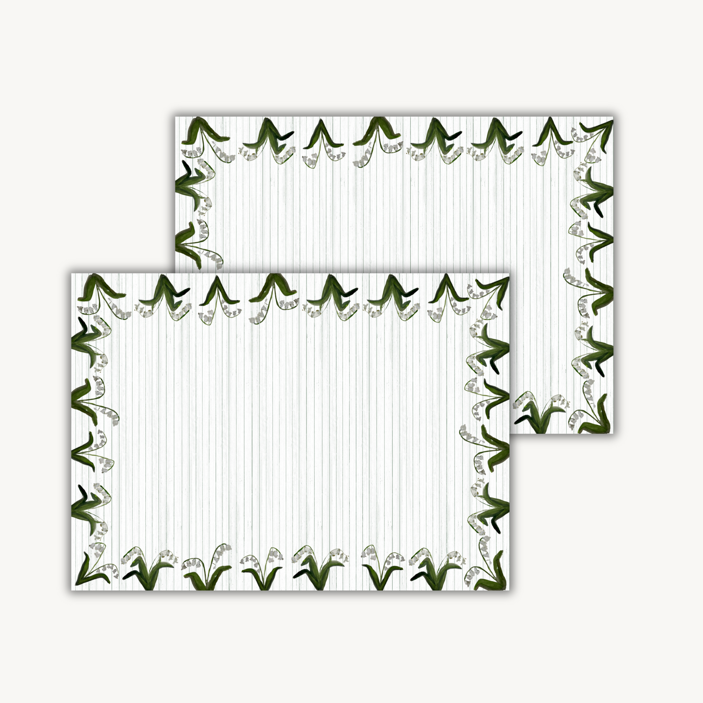 Lily of the Valley Border Stationery Set