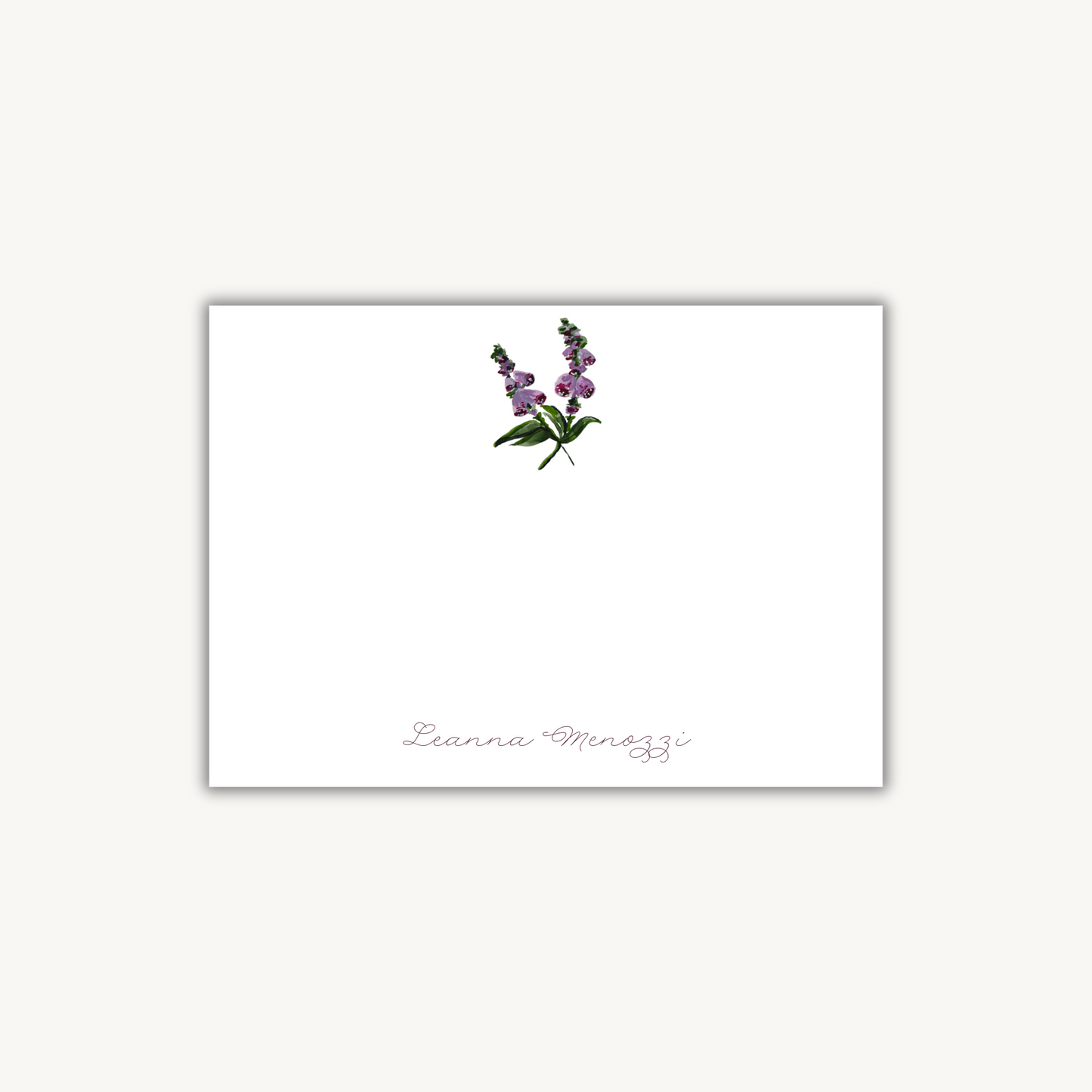 Foxglove Sprig Stationery Set