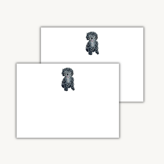 Poodle Puppy Stationery Set