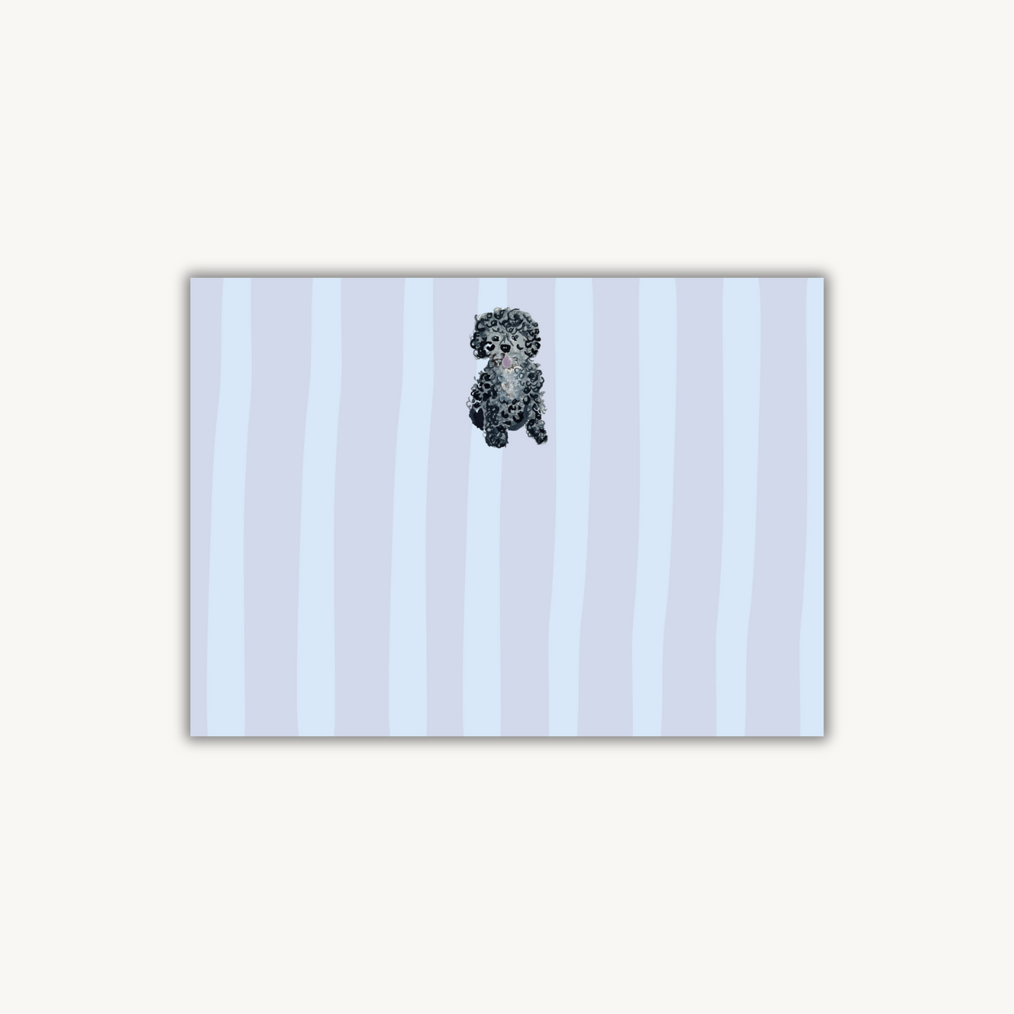 Bear Hug Poodle Stationery Set