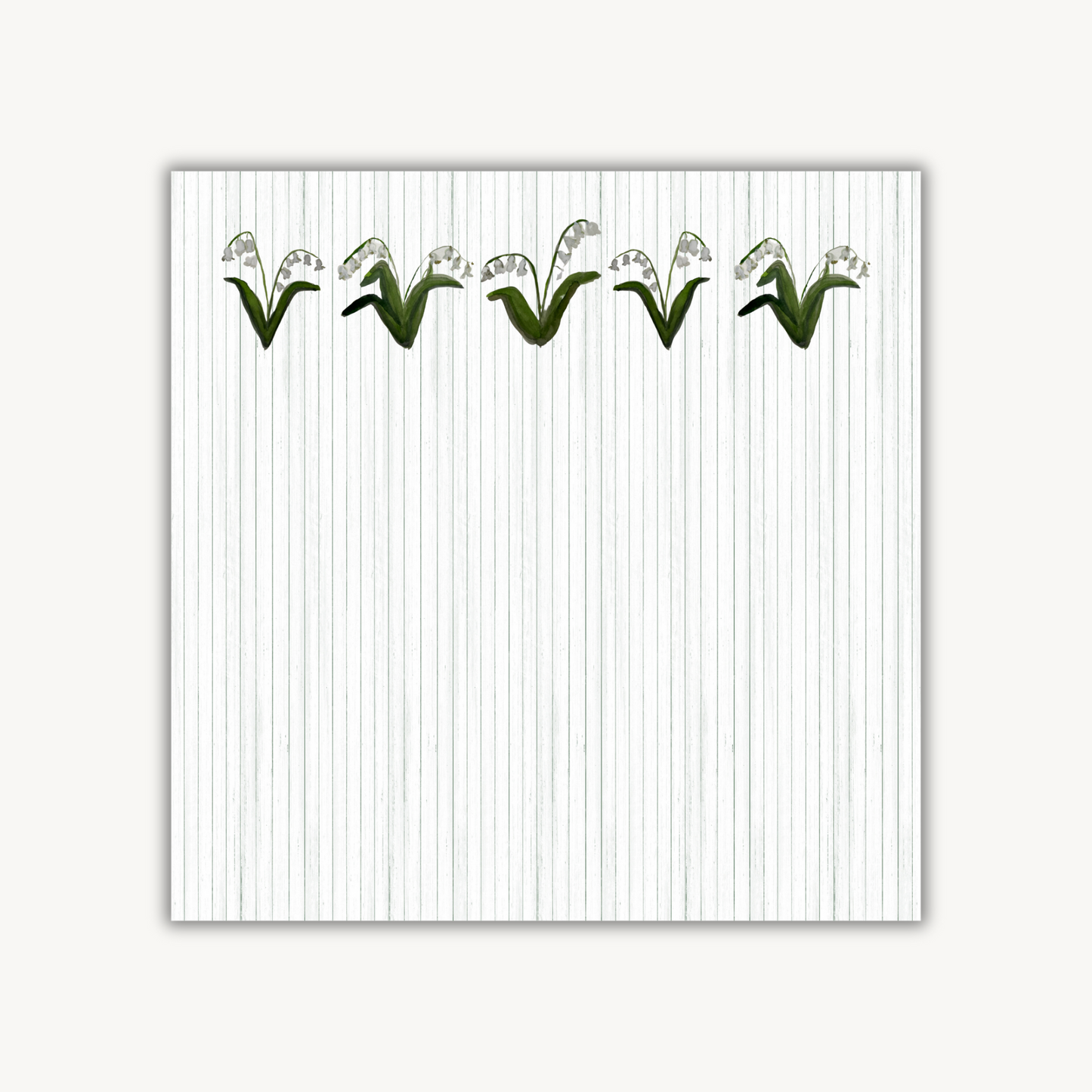 Lily of the Valley Square Notepad