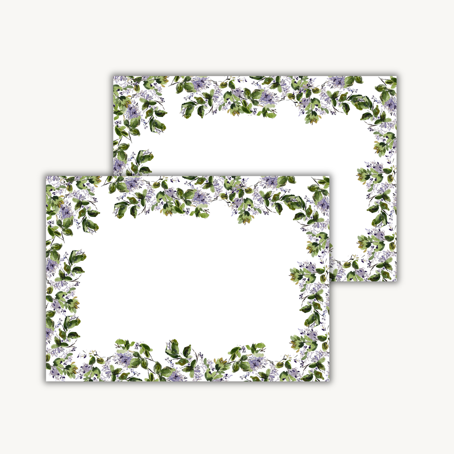 Lilac Stationery Set