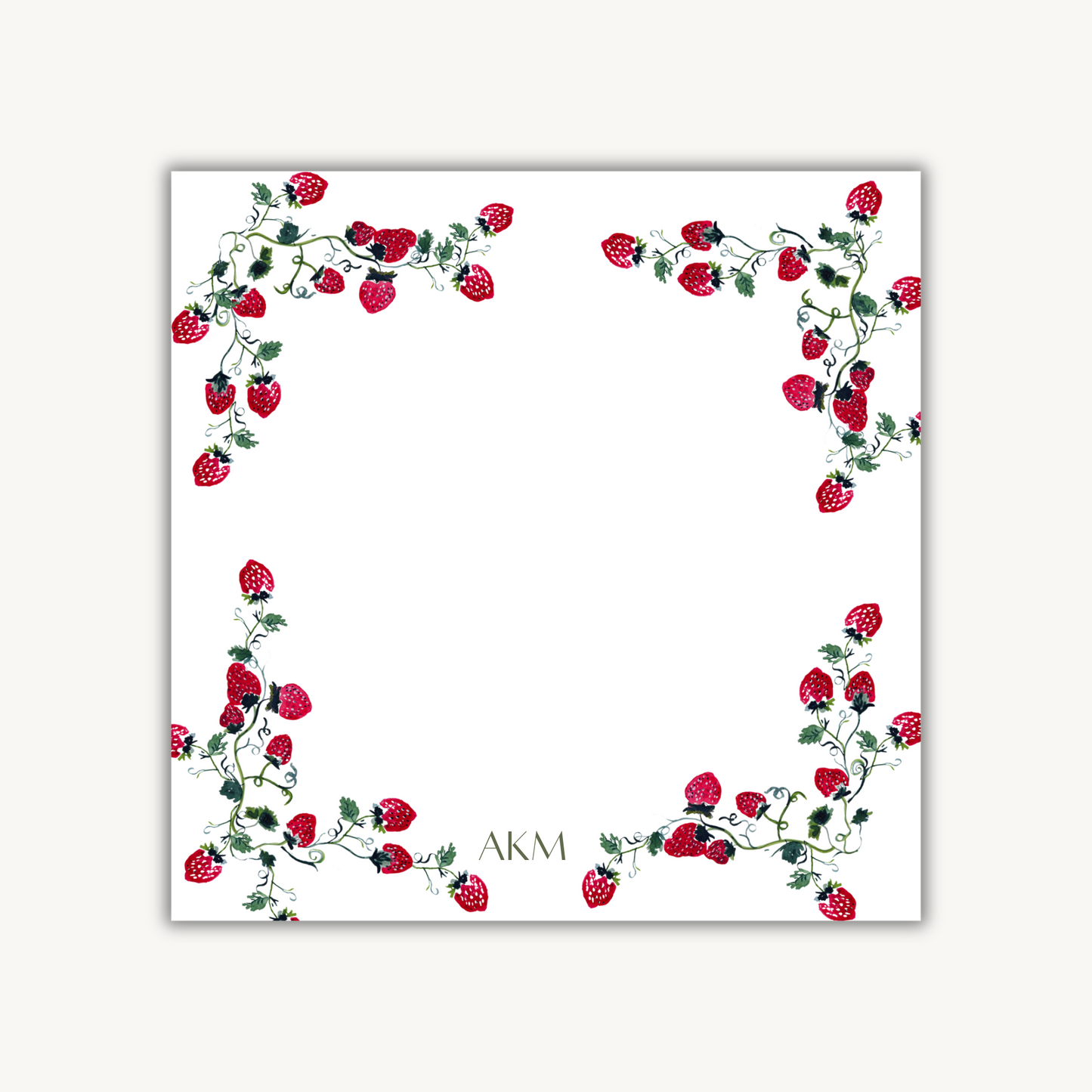 Strawberry Notepad