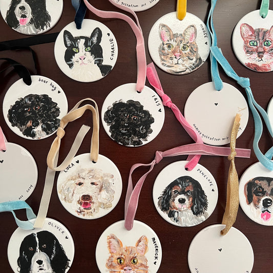 Custom Pet Portrait Ornament