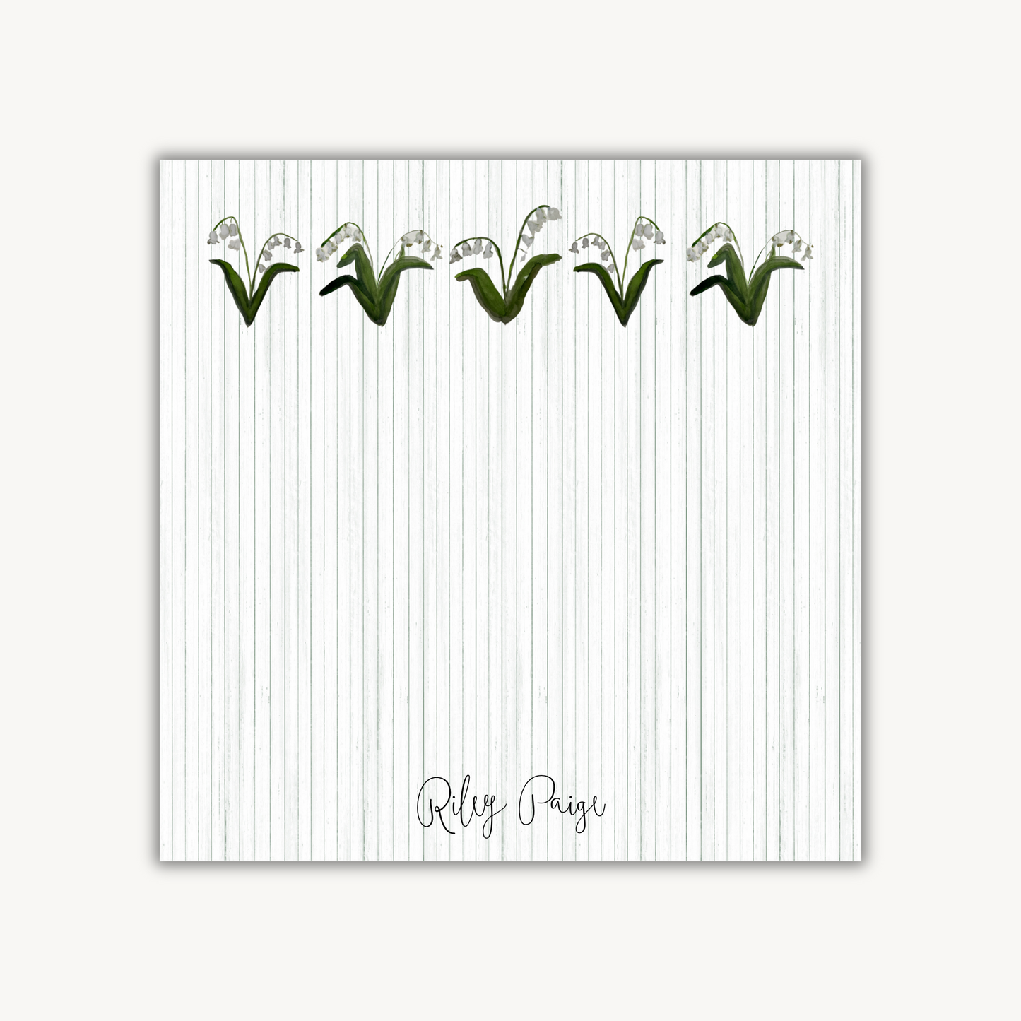 Lily of the Valley Square Notepad