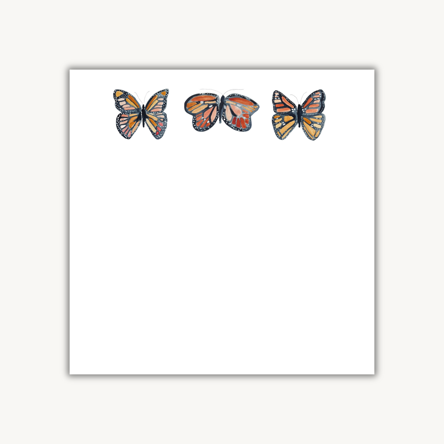 Butterfly Trio Square Notepad