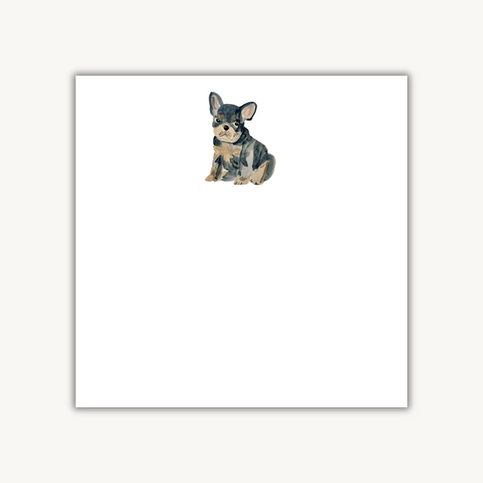 French Bulldog Puppy Square Notepad